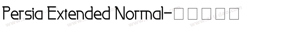 Persia Extended Normal字体转换